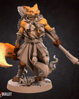 Foxfolk Monk - 3d Printed Miniature sculpted by Bite the Bullet