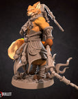 Foxfolk Monk - 3d Printed Miniature sculpted by Bite the Bullet
