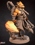 Foxfolk Monk - 3d Printed Miniature sculpted by Bite the Bullet
