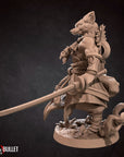Foxfolk Monk - 3d Printed Miniature sculpted by Bite the Bullet