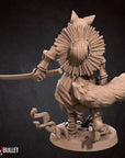 Foxfolk Monk - 3d Printed Miniature sculpted by Bite the Bullet