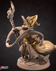 Foxfolk Wizard - 3d Printed Miniature sculpted by Bite the Bullet