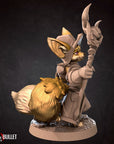 Foxfolk Wizard - 3d Printed Miniature sculpted by Bite the Bullet
