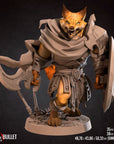 Foxfolk Warrior - 3d Printed Miniature sculpted by Bite the Bullet