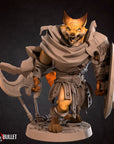 Foxfolk Warrior - 3d Printed Miniature sculpted by Bite the Bullet