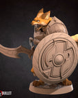 Foxfolk Warrior - 3d Printed Miniature sculpted by Bite the Bullet