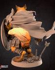 Foxfolk Warrior - 3d Printed Miniature sculpted by Bite the Bullet