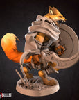 Foxfolk Warrior - 3d Printed Miniature sculpted by Bite the Bullet