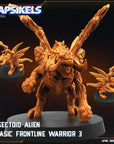 Insectoid Alien Basic Frontline Warriors - 3d Printed Miniature Sculpted by Papsikels Miniatures