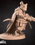 Space Ratfolk Soldier - Bullet Galaxy - 3d Printed Miniature sculpted by Bite the Bullet