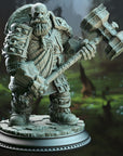 Kilroy of Voksnja, Earth Elemi Dwarf Cleric - 3d Printed Miniature Sculpted by DM Stash