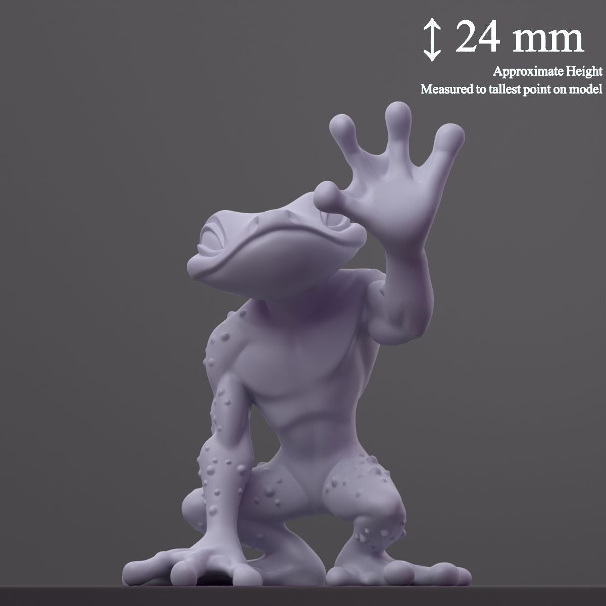 Grun (Grung) - Fantastic Creatures - 3d Printed Miniature Sculpted by Cast N Play