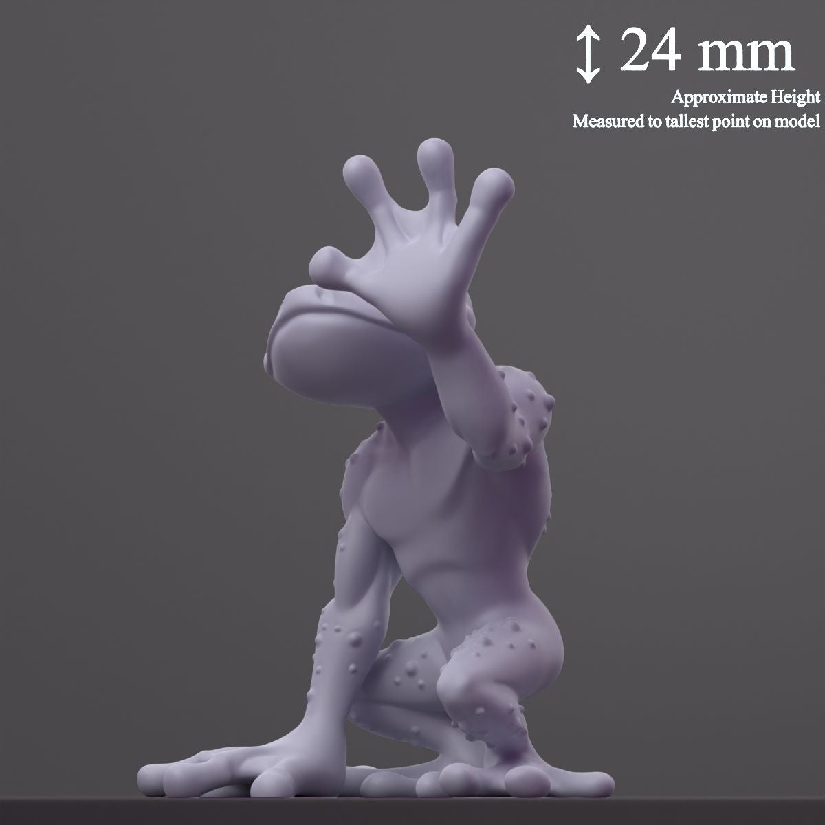 Grun (Grung) - Fantastic Creatures - 3d Printed Miniature Sculpted by Cast N Play