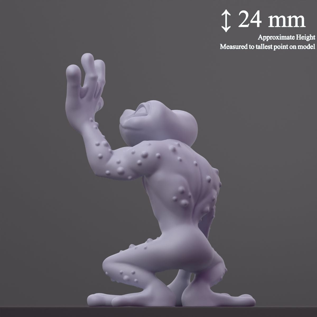 Grun (Grung) - Fantastic Creatures - 3d Printed Miniature Sculpted by Cast N Play