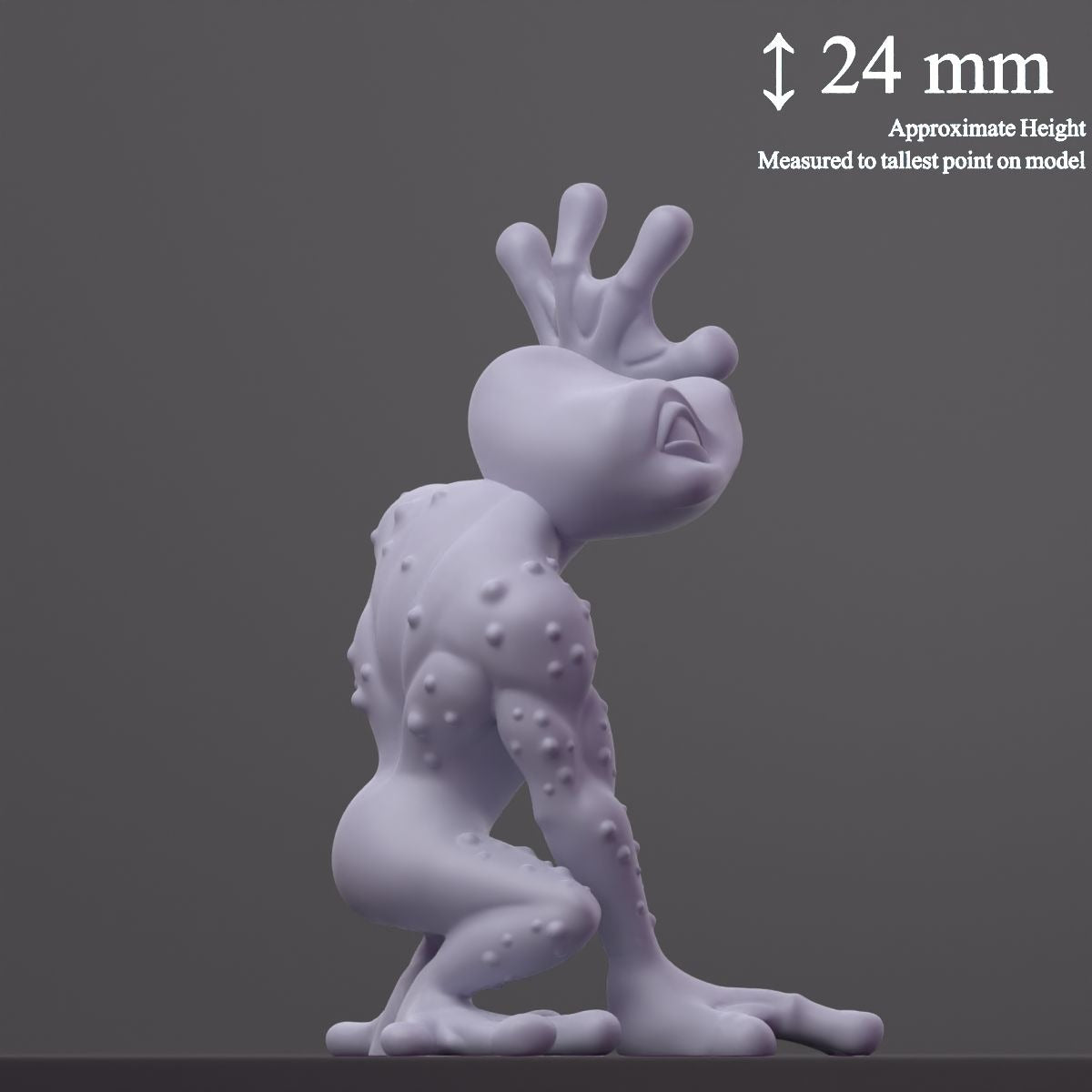 Grun (Grung) - Fantastic Creatures - 3d Printed Miniature Sculpted by Cast N Play