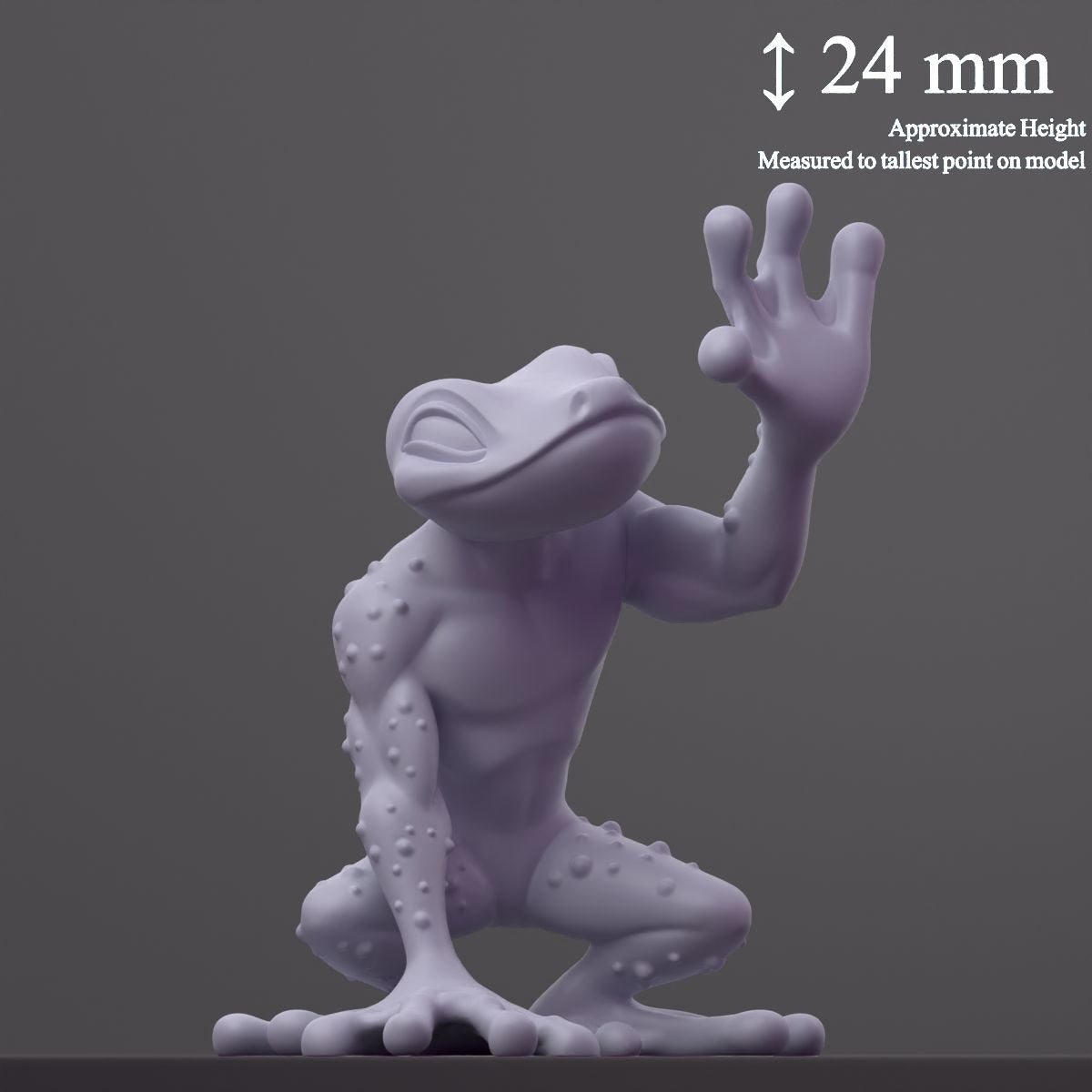 Grun (Grung) - Fantastic Creatures - 3d Printed Miniature Sculpted by Cast N Play