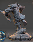 Throggar Wolfbane - The Frostbane Legion (Ice Orcs) - 3d Printed Miniature sculpted by Daybreak Miniatures