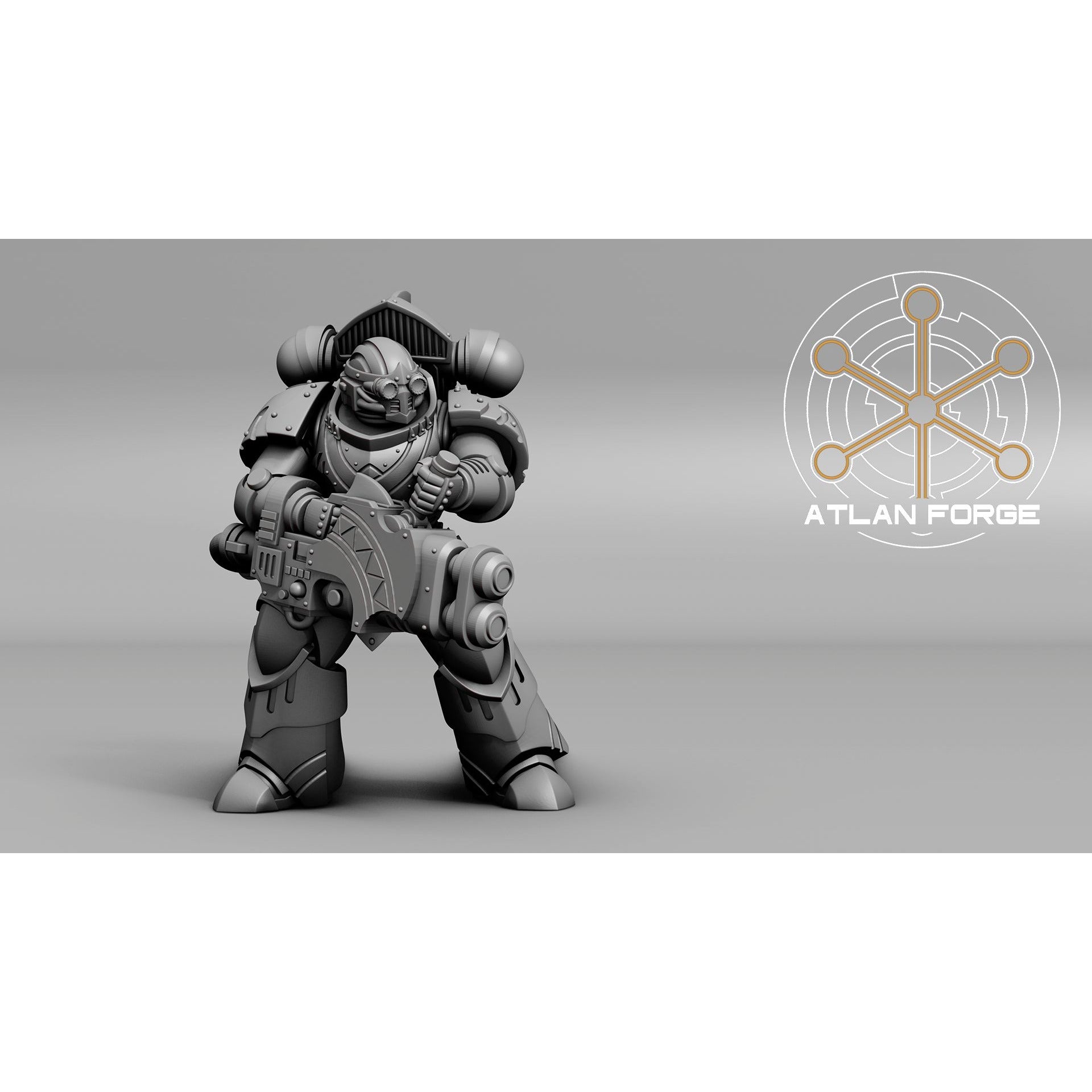 Atlan Forge - 5 Model Modular Unit 3d Printed Sculpted by Atlan Forge