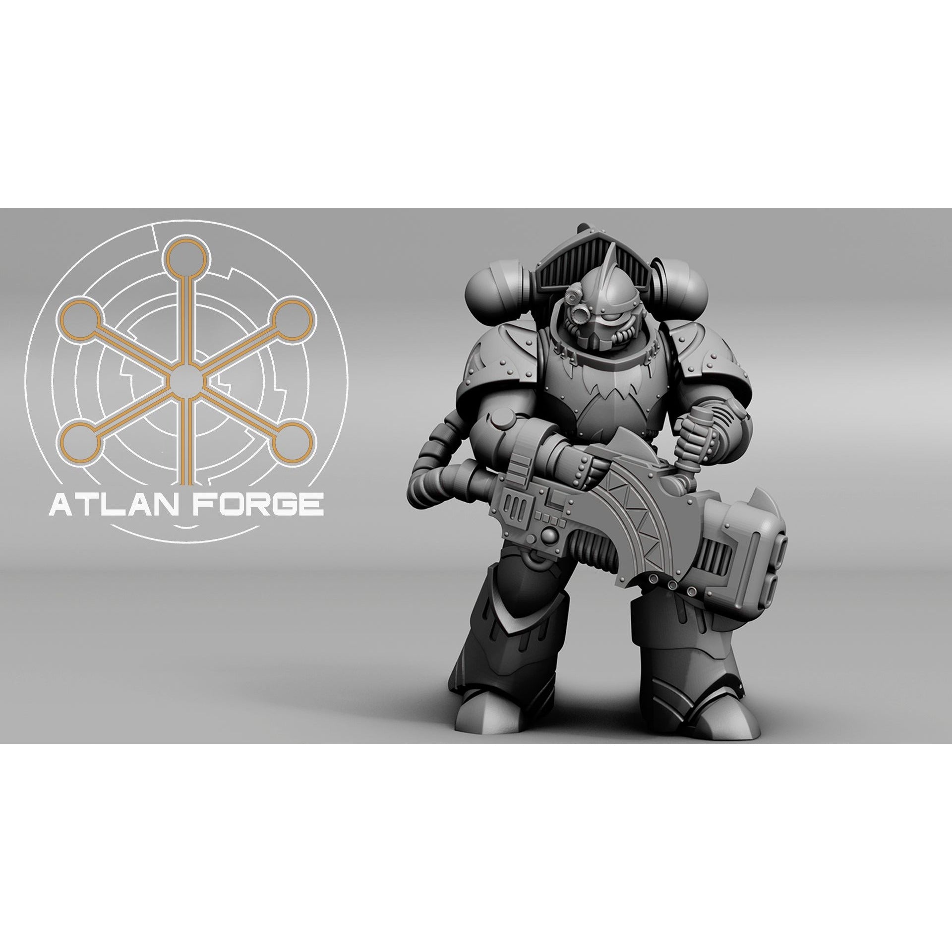 Atlan Forge - 5 Model Modular Unit 3d Printed Sculpted by Atlan Forge