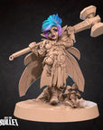 Pixie Warrior - Pixies - 3d Printed Miniature sculpted by Bite the Bullet