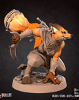 Foxfolk Rogue - 3d Printed Miniature sculpted by Bite the Bullet