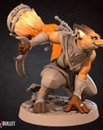 Foxfolk Rogue - 3d Printed Miniature sculpted by Bite the Bullet