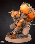Foxfolk Rogue - 3d Printed Miniature sculpted by Bite the Bullet