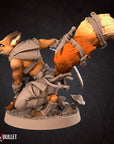 Foxfolk Rogue - 3d Printed Miniature sculpted by Bite the Bullet
