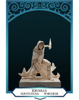Serpentfolk Sorcerer - Krohlia - 3d Printed Miniature by DND Is A Woman