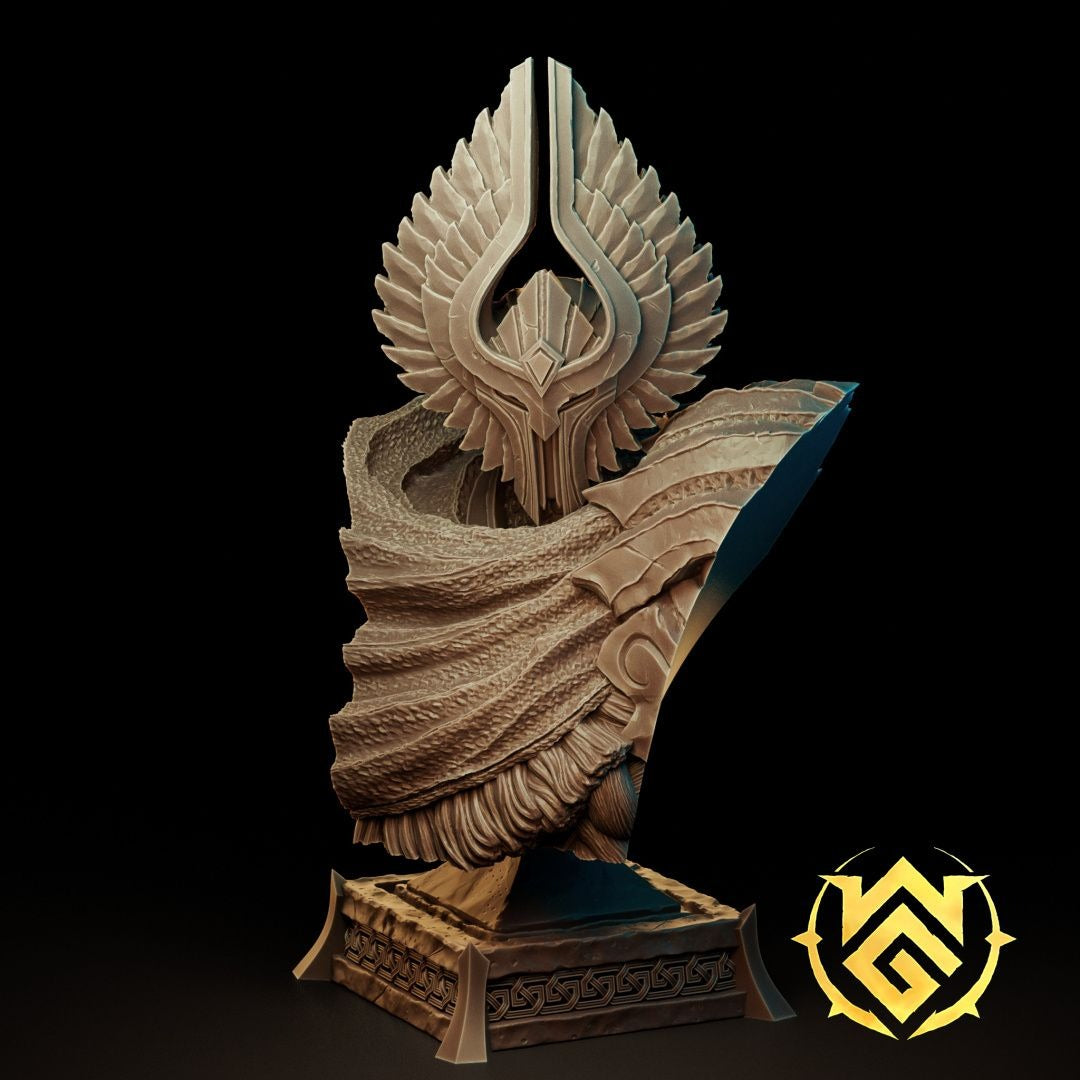 Goeth, Bird of Prey Bust - 3d Printed Miniature by The Witchguild