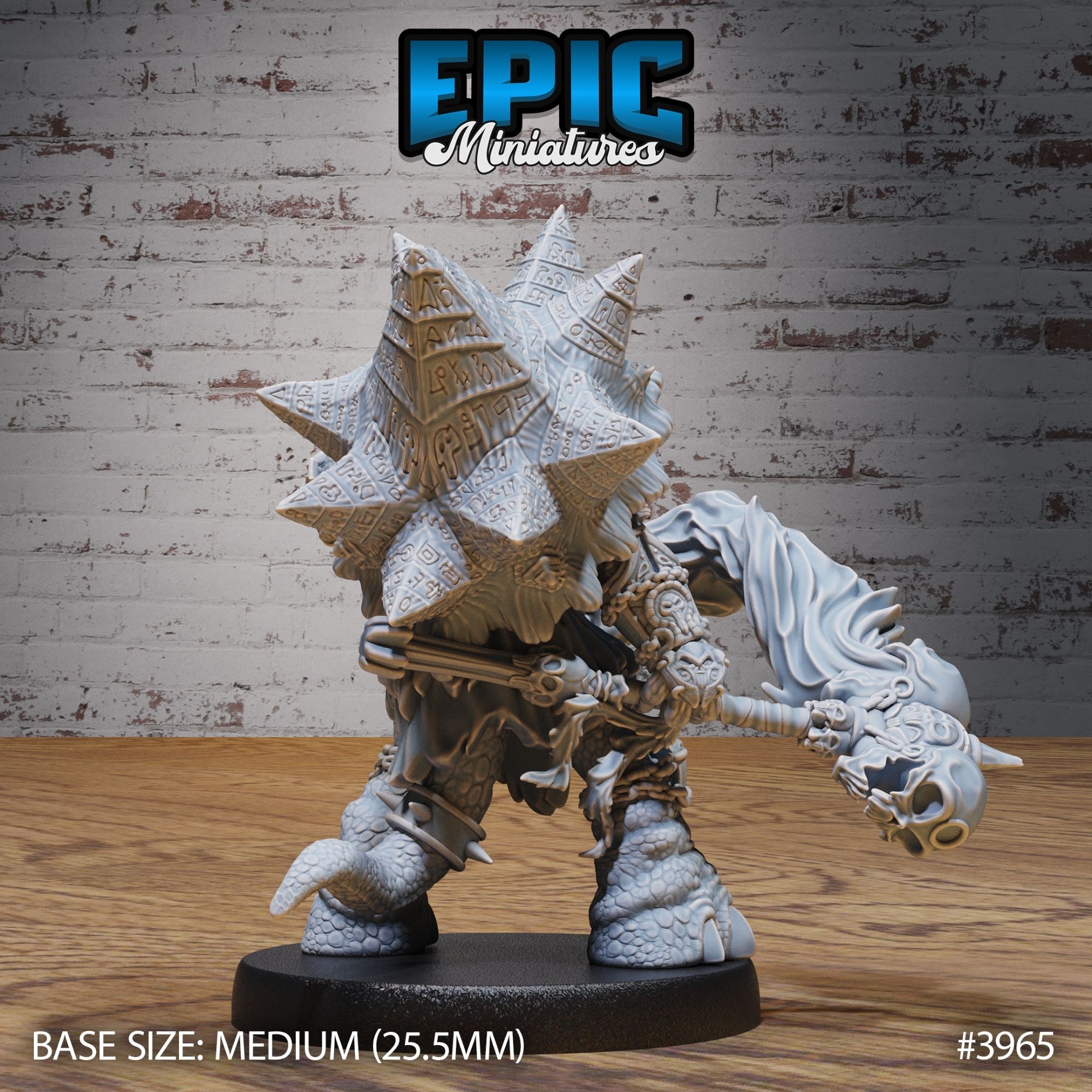 Turtle Folk Necromancer - 3d Printed by Epic Miniatures