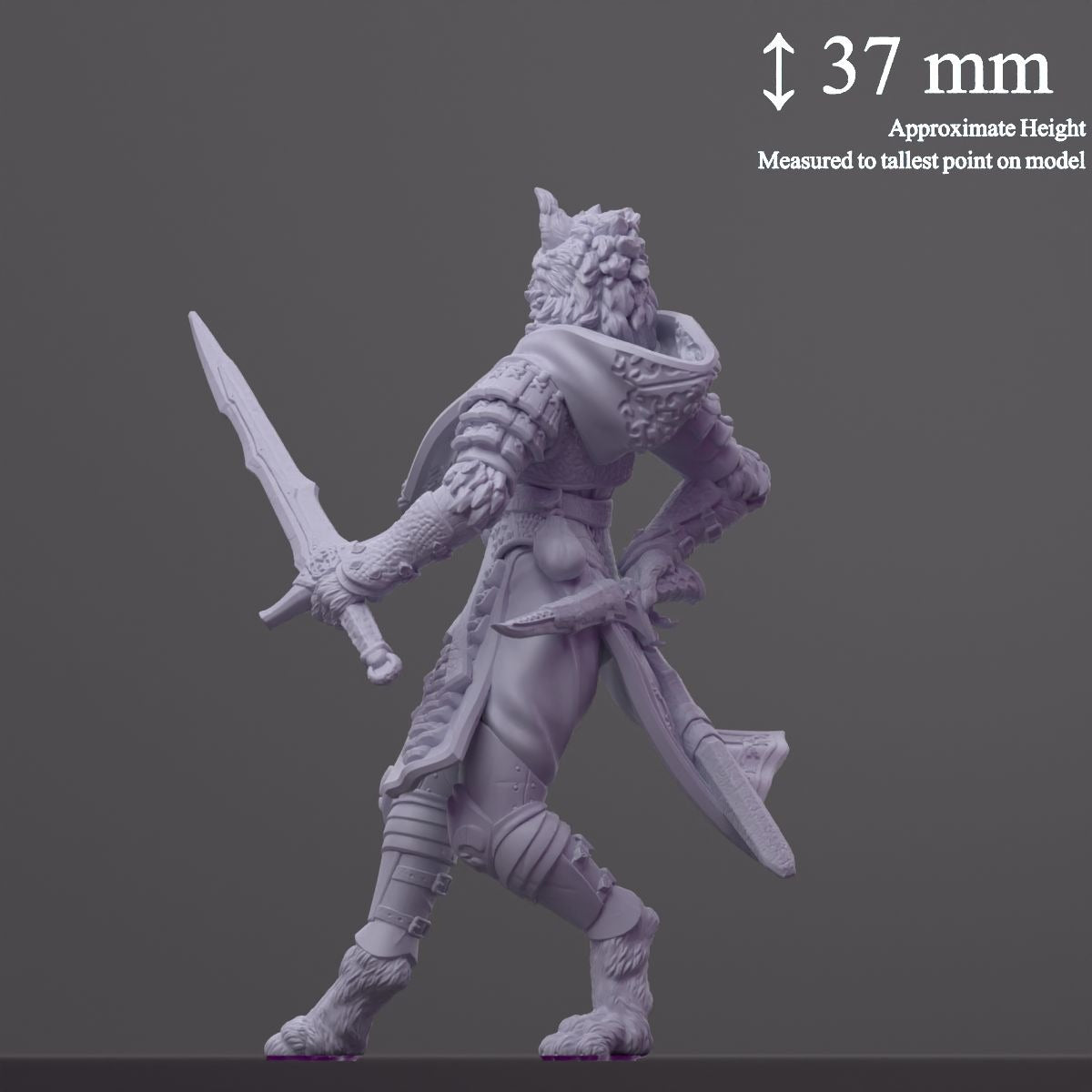 Tabaxi Fighter Sandrim - 3d Printed Miniature by DND Is A Woman