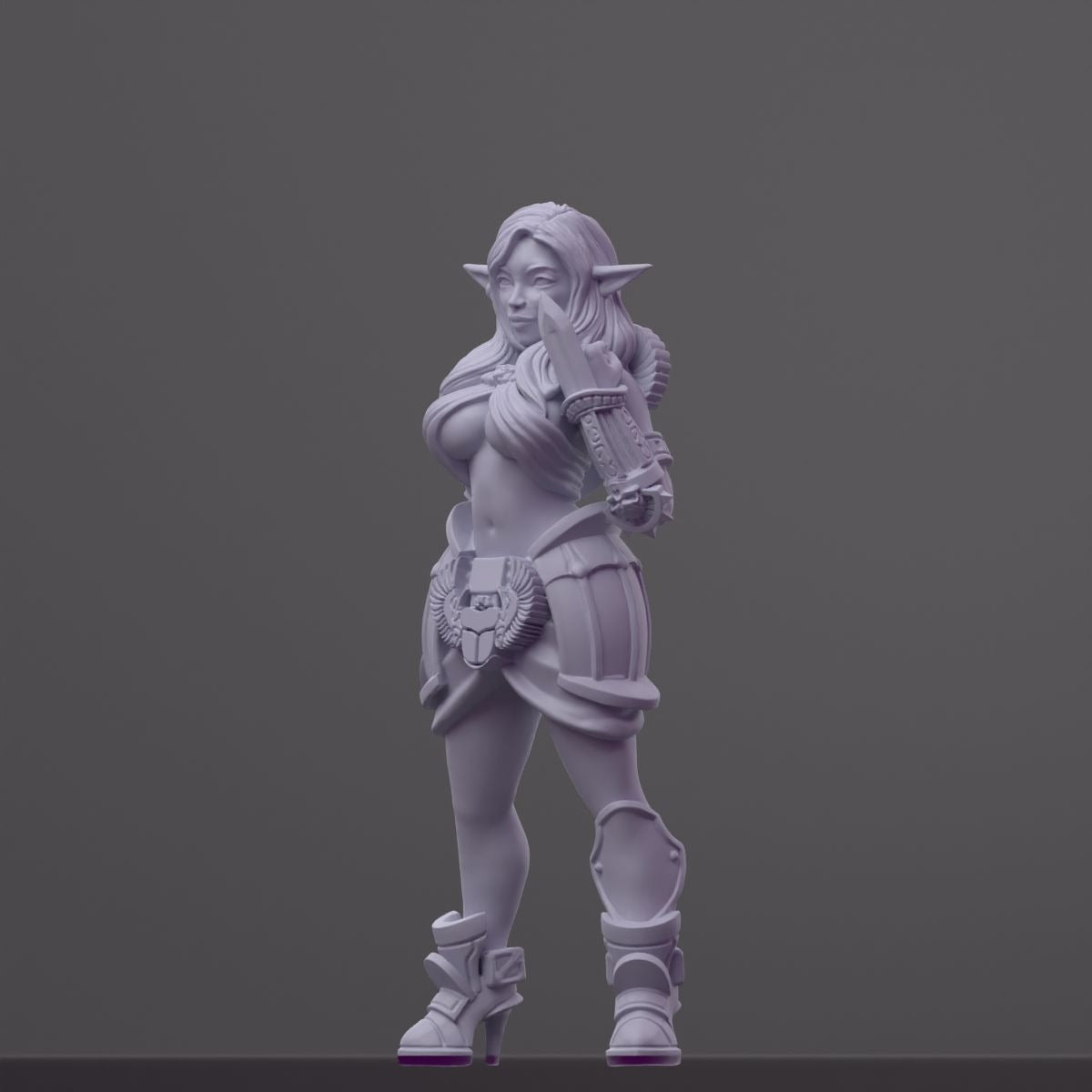 Itaka - Order of the Iron Lily - 3d Printed Miniature Sculpted by RN Estudio