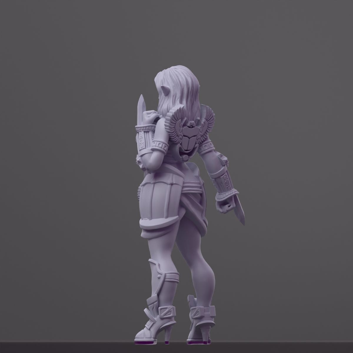 Itaka - Order of the Iron Lily - 3d Printed Miniature Sculpted by RN Estudio