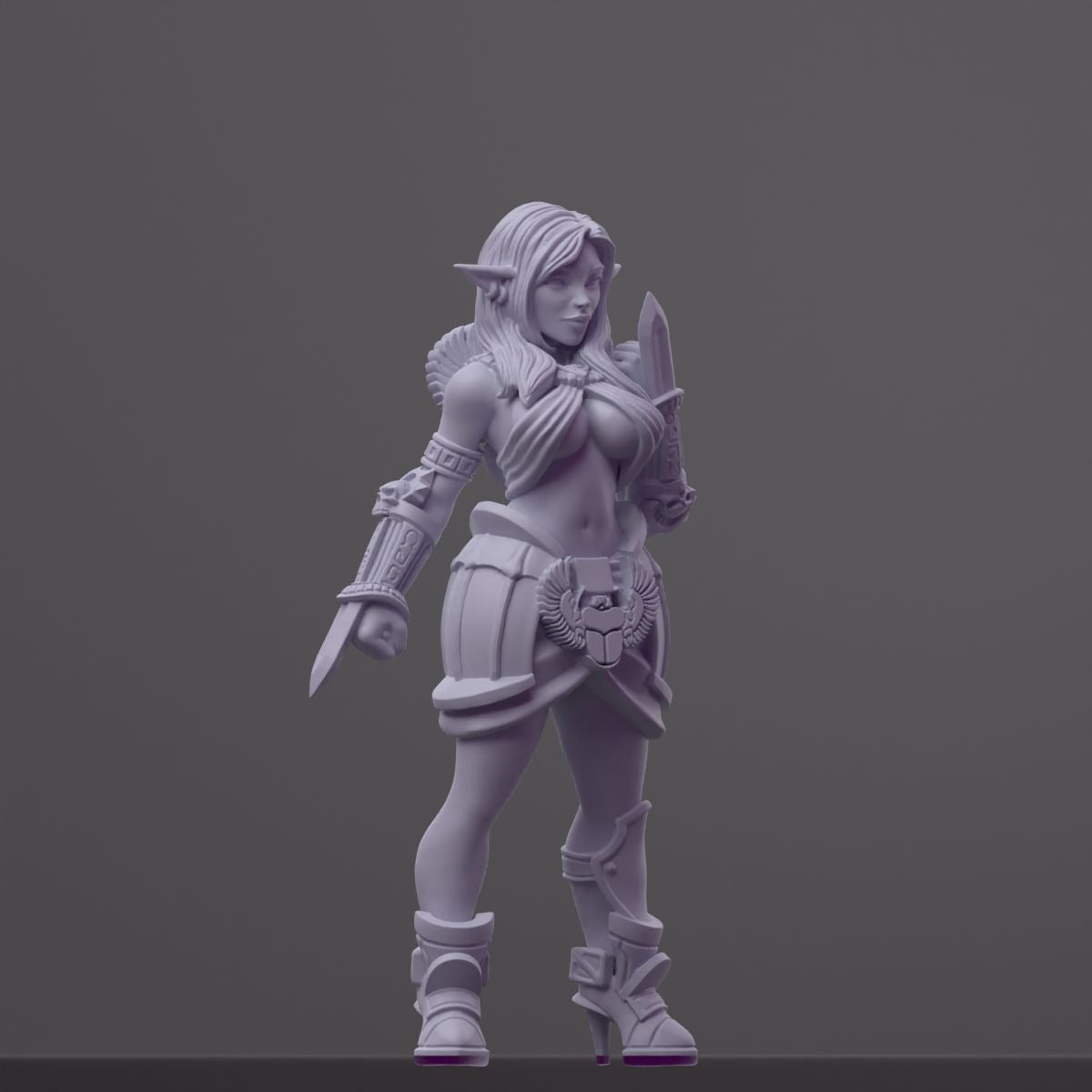 Itaka - Order of the Iron Lily - 3d Printed Miniature Sculpted by RN Estudio