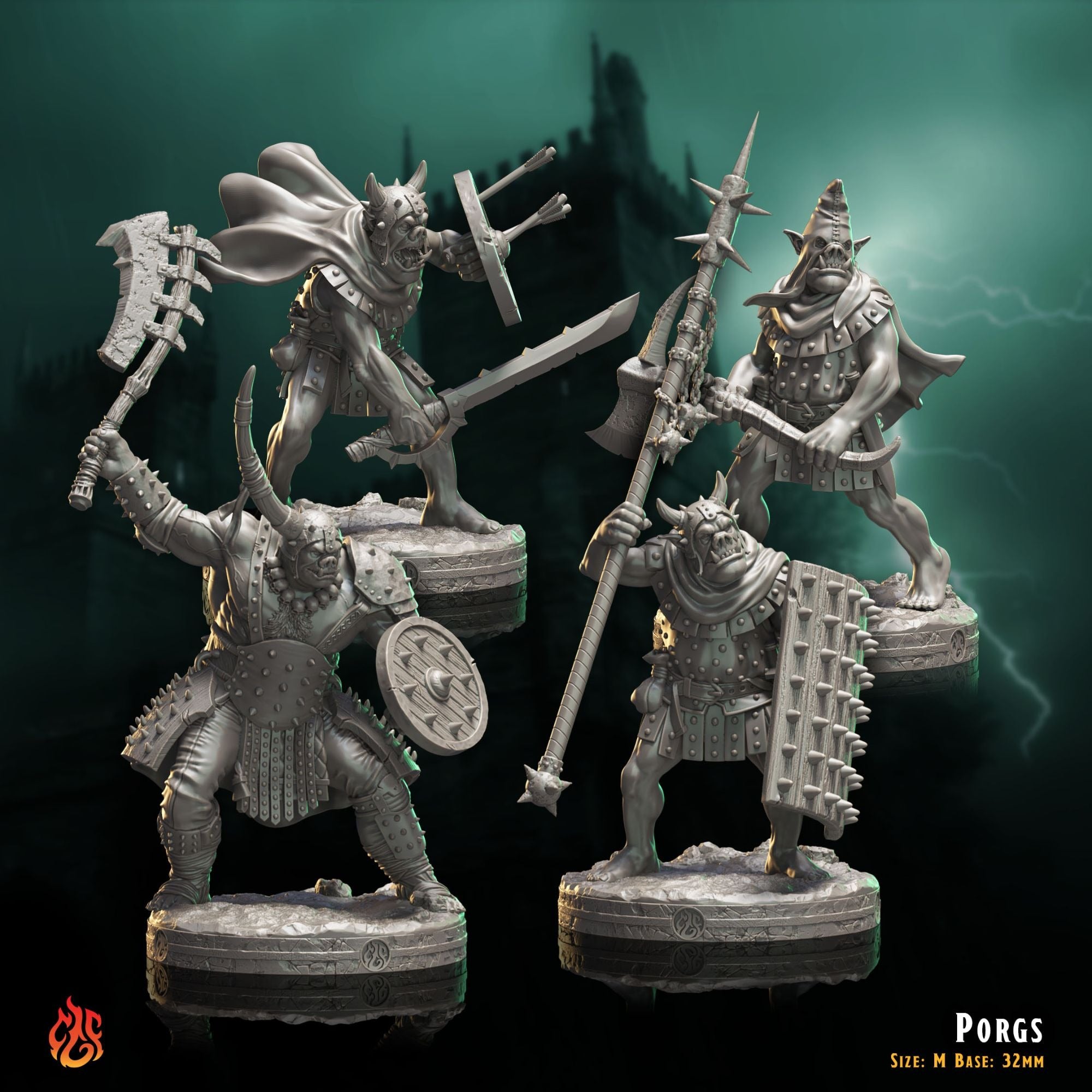 Porgs - The Mad Alchemist - 3d Printed Miniature Sculpted by Crippled God Foundry