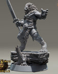 King Deepcut - Kings of Karmaaz (Lionfolk) - 3d Printed Miniature sculpted by Daybreak Miniatures