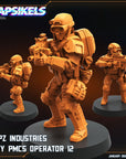 Papz Industries WY PMCS Operators - 3d Printed Miniature Sculpted by Papsikels Miniatures