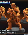 Papz Industries WY PMCS Operators - 3d Printed Miniature Sculpted by Papsikels Miniatures