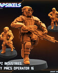 Papz Industries WY PMCS Operators - 3d Printed Miniature Sculpted by Papsikels Miniatures