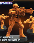 Papz Industries WY PMCS Operators - 3d Printed Miniature Sculpted by Papsikels Miniatures