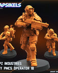 Papz Industries WY PMCS Operators - 3d Printed Miniature Sculpted by Papsikels Miniatures