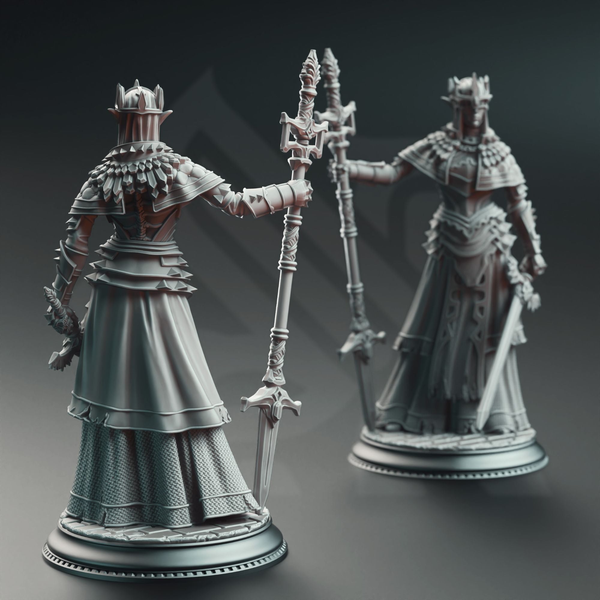 Evana the Proselytizer, Devout of Tharameni - 3d Printed Miniature Sculpted by DM Stash