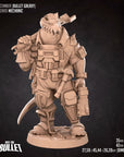 Space Lizard Mechanic - Bullet Galaxy - 3d Printed Miniature sculpted by Bite the Bullet