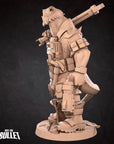Space Lizard Mechanic - Bullet Galaxy - 3d Printed Miniature sculpted by Bite the Bullet