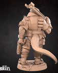 Space Lizard Mechanic - Bullet Galaxy - 3d Printed Miniature sculpted by Bite the Bullet