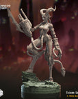 Techno Succubi - 3d Printed Miniature Sculpted by Crippled God Foundry