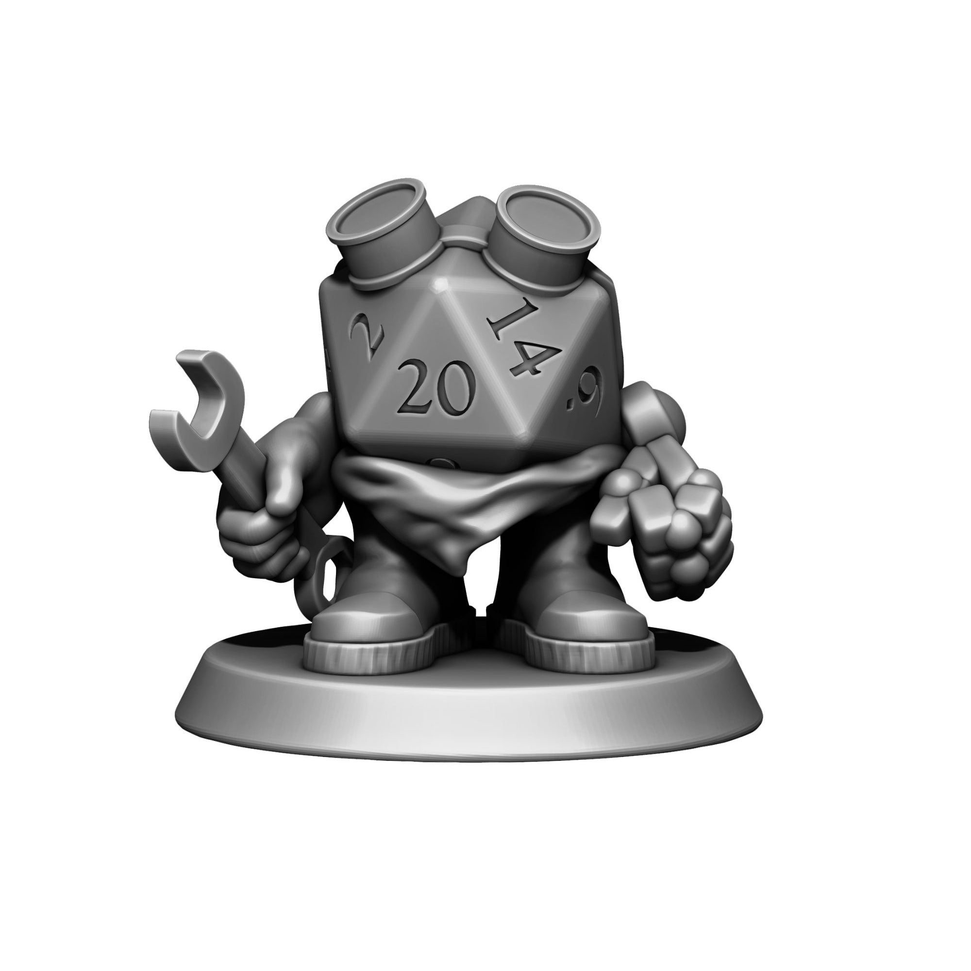 D20 Heroes - 3d Printed Miniature Sculpted by Minitaurus