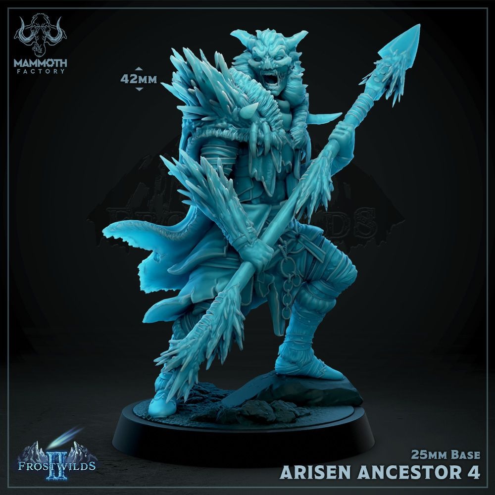 Arisen Ancestor - Frostwilds Pt 2 - 3d Printed Miniature by Mammoth Factory