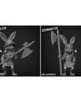 Rabbit Halberdier - 3d Printed Miniature by Goon Master Games